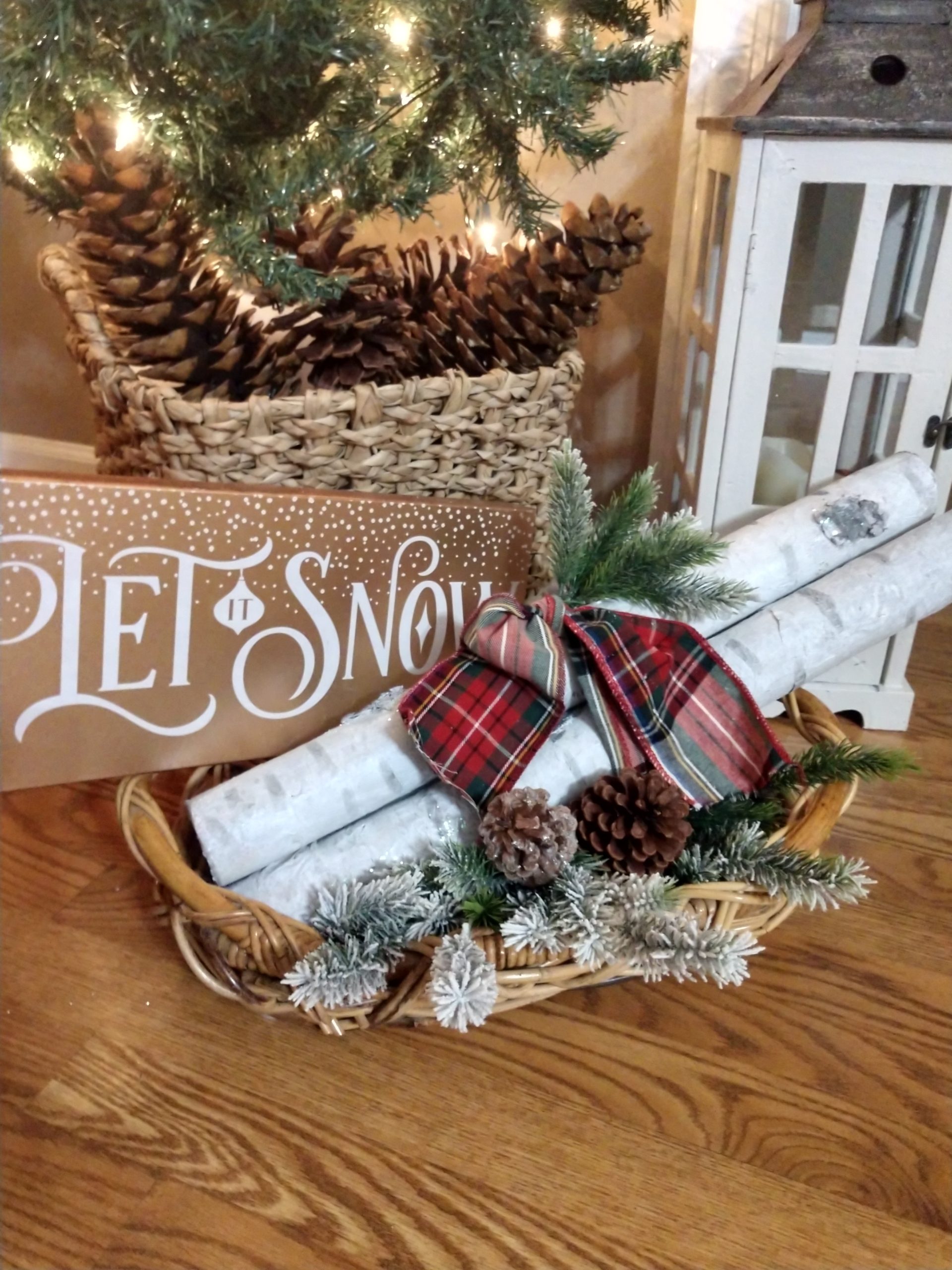 DIY CHRISTMAS BIRCH LOGS Decorate & More with Tip