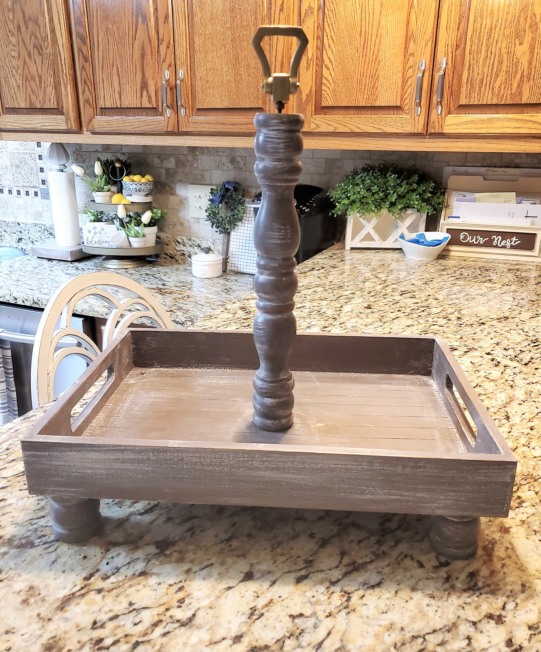 DIY RUSTIC THREE TIERED TRAY Decorate More With Tip